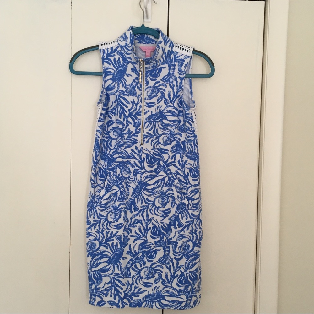 Skipper Sleeveless Dress in Resort White On A Roll